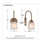 Quoizel - JACO8605BGD - Jacobs 12-inch Wall Sconce by Quoizel - Image 7