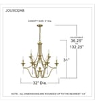 Quoizel - Joules 32" Chandelier by Quoizel - Image 3