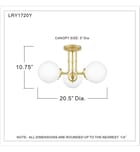 Quoizel - LRY1720Y - Landry 20.5" Semi-Flush Mount by Quoizel - Image 4