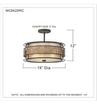 Quoizel - MC842SRC - Laguna 16" Semi-Flush by Quoizel - Image 2