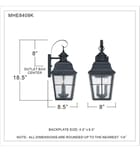 Quoizel - MHE8409K - Millhouse 18" Outdoor Wall Sconce by Quoizel - Image 2