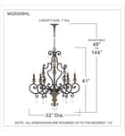 Quoizel - MQ5009HL - Marquette 32" Chandelier by Quoizel - Image 2