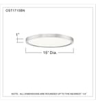 Quoizel - Outskirt 15" Flush Mount by Quoizel - Image 2