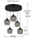 Quoizel - PCLEN2822MBK - Lenora 22-inch Pendant by Quoizel - Image 4