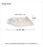 Quoizel - PCMIL1615C - Milania 14.75" Flush Mount by Quoizel - Image 4