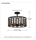 Quoizel - QSF5600MBK - Bankston 14.25" Semi-Flush Mount by Quoizel - Image 2
