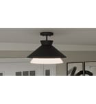Quoizel - QSF6171MBK - Lionel 15" Semi-Flush Mount by Quoizel - Image 2