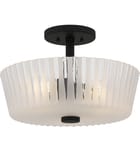 Quoizel - RAY1716MBK - Gray 16" Semi-Flush Mount by Quoizel