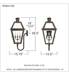 Quoizel - RO8414IZ - Rue De Royal 29.5" Outdoor Lantern by Quoizel - Image 2