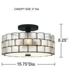 Quoizel - RORY1716MBK - Rory 15.75-inch Semi-Flush Mount by Quoizel - Image 5