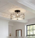 Quoizel - RORY1716MBK - Rory 15.75-inch Semi-Flush Mount by Quoizel - Image 4