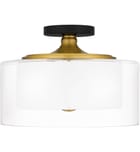 Quoizel - ROW1714MBK - Rowland 14" Semi-Flush Mount by Quoizel - Image 4
