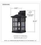 Quoizel - Stonington 15.5" Outdoor Wall Sconce by Quoizel - Image 3