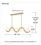 Quoizel - SRI551AB - Spherical 49" Island Light by Quoizel - Image 4