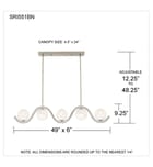 Quoizel - SRI551BN - Spherical 49-inch Island Light by Quoizel - Image 6