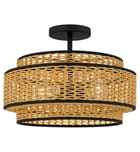 Quoizel - TET1716MBK - Teton 16-inch Semi-Flush Mount by Quoizel