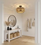 Quoizel - TET1716MBK - Teton 16-inch Semi-Flush Mount by Quoizel - Image 4
