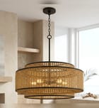 Quoizel - TET2830MBK - Teton 30-inch Pendant by Quoizel