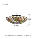 Quoizel - TF1716VB - Watkins 16.5" Flush Mount by Quoizel - Image 2