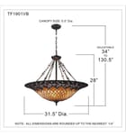 Quoizel - TF1901VB - Adriana 31.5" Pendant by Quoizel - Image 2