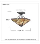 Quoizel - TF885SVB - Stephen 14" Semi-Flush by Quoizel - Image 2