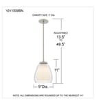 Quoizel - VIV1509BN - Vivienne 9-inch Mini-Pendant by Quoizel - Image 6