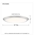 Quoizel - Verge 20" Flush Mount by Quoizel - Image 2