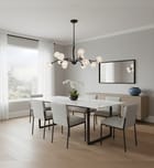Quoizel - WALK5040MBK - Walker 40-inch Chandelier by Quoizel - Image 4