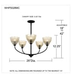 Quoizel - WHP5028MC - Whitecap 28-inch Chandelier by Quoizel - Image 5