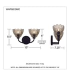 Quoizel - WHP8615MC - Whitecap 15-inch Bath Vanity Light by Quoizel - Image 7