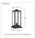 Quoizel - Westover 16" Outdoor Pier by Quoizel - Image 3