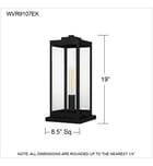 Quoizel - Westover 19" Outdoor Pier Mount Light by Quoizel - Image 4