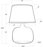 Regina Andrew - 13-1059 - Seeded Oval Glass 22.5" Table Lamp by Regina Andrew - Image 3