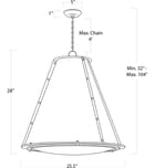 Regina Andrew - 16-1191WT - French Maid 25.5" Chandelier by Regina Andrew - Image 2