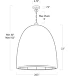 Regina Andrew - 17-1002NAT - Beehive 20.5" Outdoor Pendant by Regina Andrew - Image 2