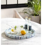 Regina Andrew - 20-1181 - Bone and Indigo Tray Round by Regina Andrew - Image 2