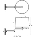 Robert Abbey - Sofia 5.25" Swing Arm Light by Robert Abbey - Image 2