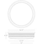 Robert Abbey - Tucker 15.75" Flush Mount by Robert Abbey - Image 4
