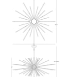 Robert Abbey - Andromeda 45.75" Chandelier by Robert Abbey - Image 2