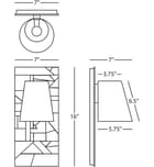 Robert Abbey - S622 - Michael Berman Brut 7" Wall Sconce by Robert Abbey - Image 2