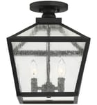 Savoy House - 5-105-BK - Woodstock 14.5" OutdoorFlush Mount by Savoy House - Image 4