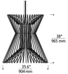 Visual Comfort Modern - Sean Lavin - Syrma 35.6" Pendant by Visual Comfort Modern - Image 5