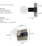 Hunter - Donelson 5" Wall Sconce by Hunter - Image 7