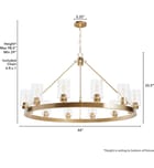 Hunter - Hartland 44" Chandelier by Hunter - Image 3