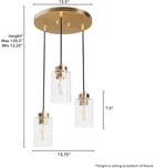 Hunter - Hartland 13.75" Pendant by Hunter - Image 6