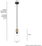 Hunter - 13110 - Vanning 6" Pendant by Hunter - Image 3