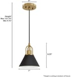 Hunter - 13164 - Carrington Isle 7" Pendant by Hunter - Image 2