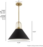 Hunter - 13165 - Carrington Isle 16.25" Pendant by Hunter - Image 9