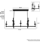 Hunter - Briargrove 51.25" Chandelier by Hunter - Image 4