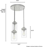 Hunter - Devon Park 14.5" Pendant by Hunter - Image 7